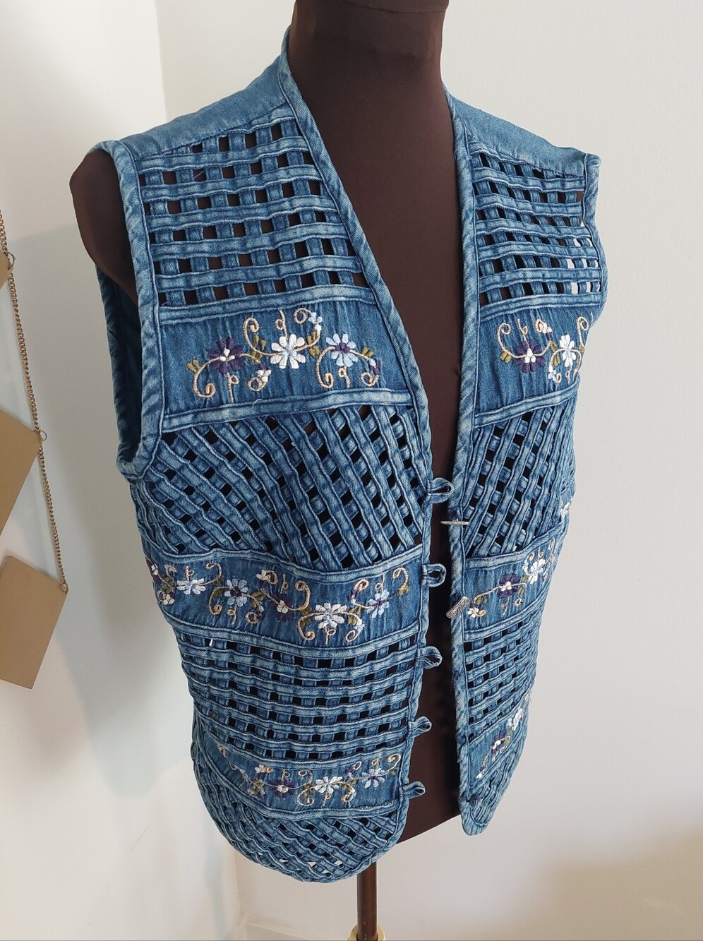 Vintage Cotton Woven Vest